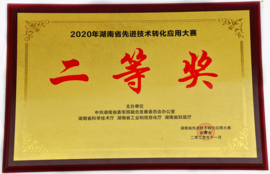 2020年湖南省先进技术转化应用大赛二等奖